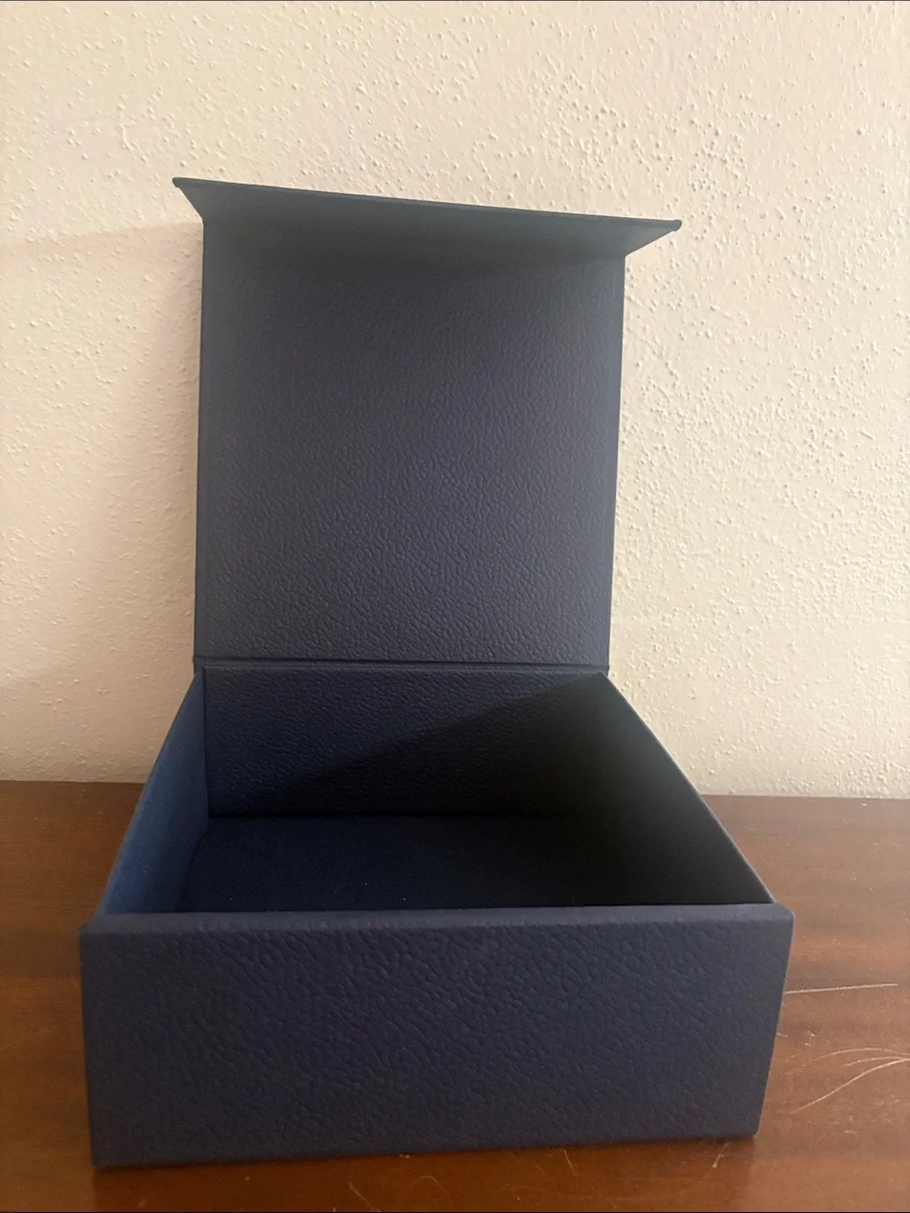 Dior Navy Box with Metallic Silver Logo